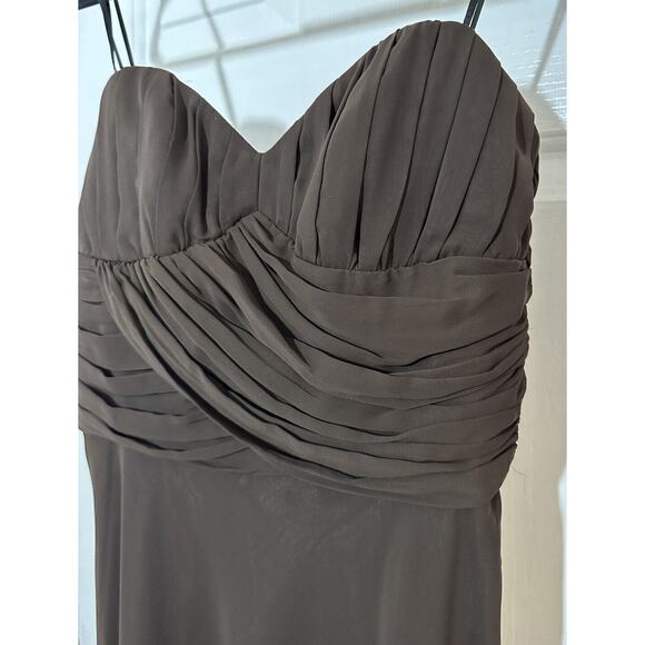 NWT ABS Collection Allen Schwartz Brown Formal Dress Size 4 - Picture 4 of 6